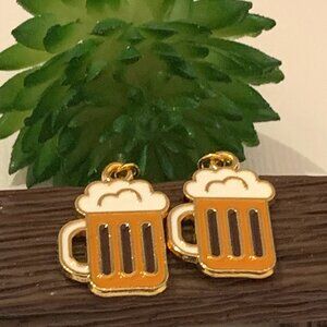 Beer Earring, St. Patrick's Day Earring, Alcohol Earring, Gift Idea, Funny Food